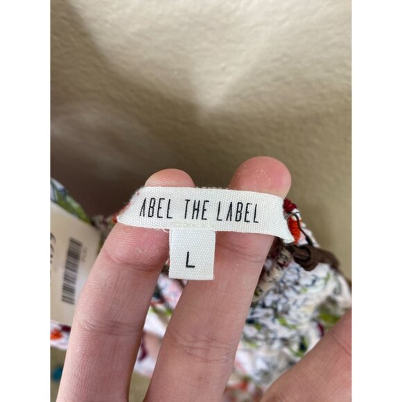 Abel The Label Womens Floral Print Maxi Dress L Lightweight Rayon Sleeveless NEW - Picture 4 of 10